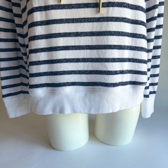 New Tommy Hilfiger Sport White Navy Cotton Polyester Hoodie size L - Picture 2 of 12